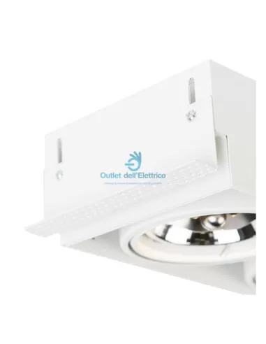 Exenia 104809242 fantasma incorporado. sin marco 2 luces solo yeso grande